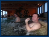 Relaxing after a days Skiing