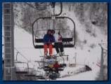 On the chair lift