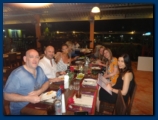 Round the table
Me, Paul, Bella, Taya, Niki, Liz, Lou