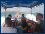 Slightly rougher on the way back to shore