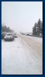 The snow arrives