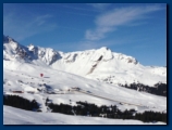 A Balloon takes off near Courchevel Altiport