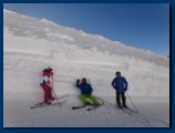 The snow is deep here