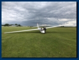 The flight (glide) is over