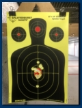 Not bad for the first time I've shot a hand gun