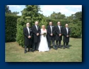 The Bride and Groom with their Minders