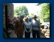 Nicky and Linda with our Caving Guide