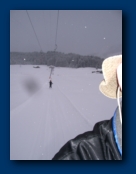 Tracy on the Drag Lift behind me