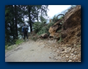 Wrong type of Landslide on the Road