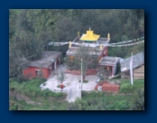 A yellow roofed Temple