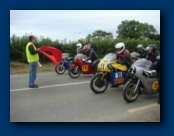 The "Classic A" (250 - 350cc) get ready for practice