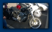 The Harley on it's first Road Trip