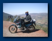 Stuart on his Transalp
