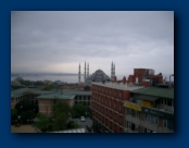 The Blue Mosque in the distance